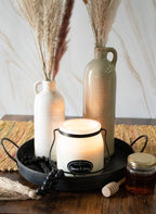 16 oz Butter Jar Candle: Tobacco & Honey