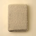 Blanket Stitch Boucle Throw, Natural