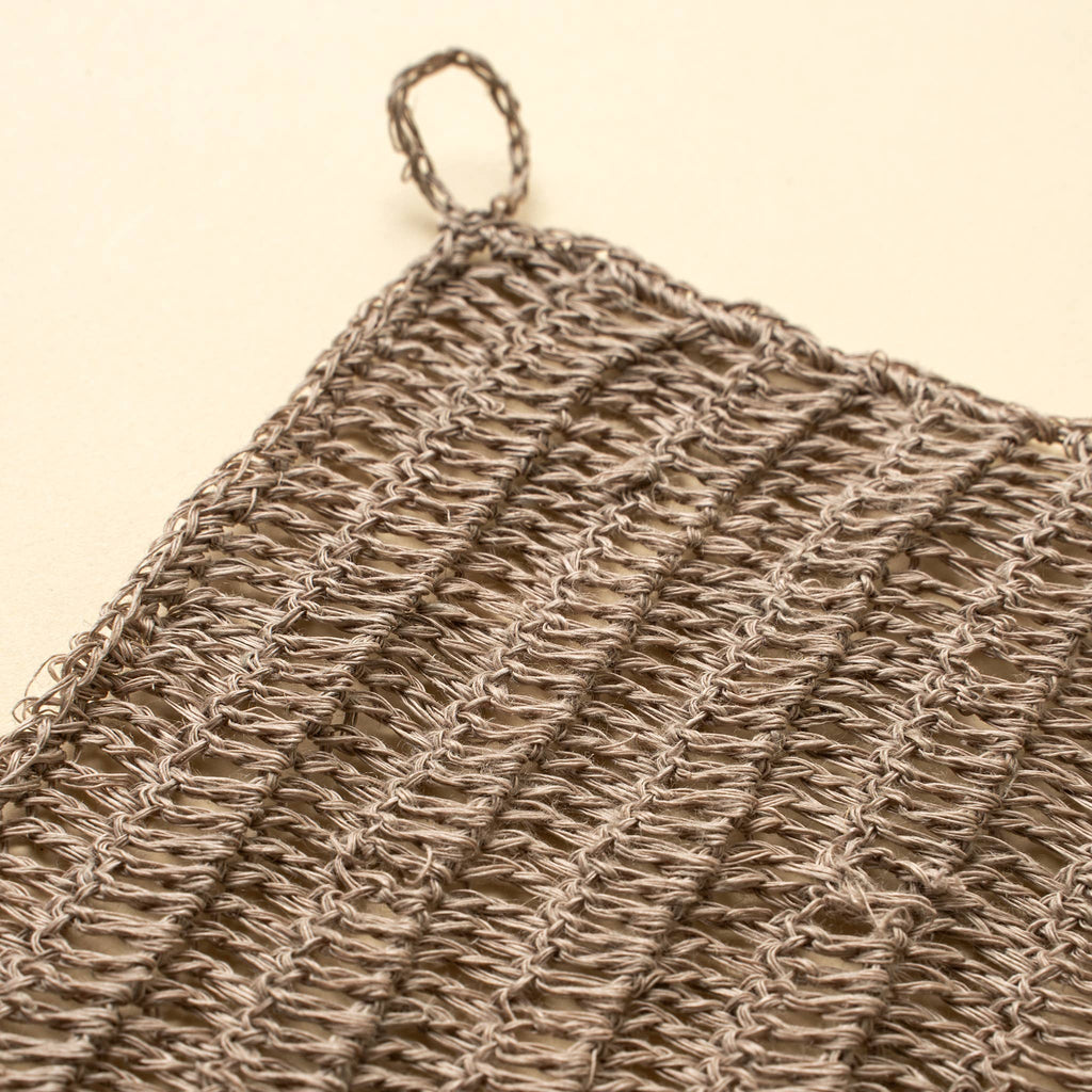 Crocheted Hemp Dish Cloth, Natural