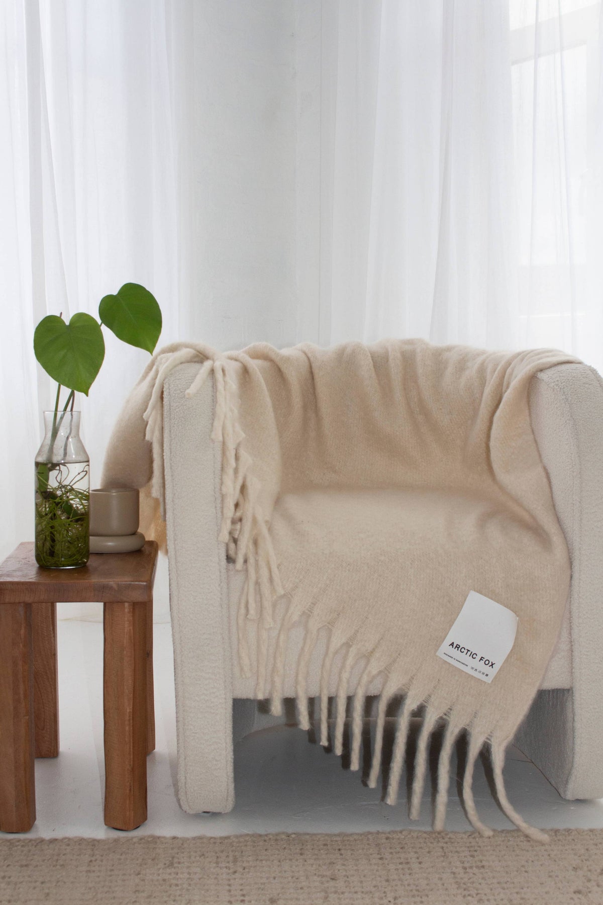 Reykjavik Recycled Throw | Pebble Beige