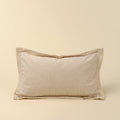 21x12 Corded Velvet Edge Pillow, Ivory: Cover with Filler