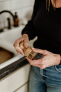 Bamboo Pot Scrubbing Brush with Replaceable Head