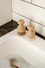Bamboo Pot Scrubbing Brush with Replaceable Head