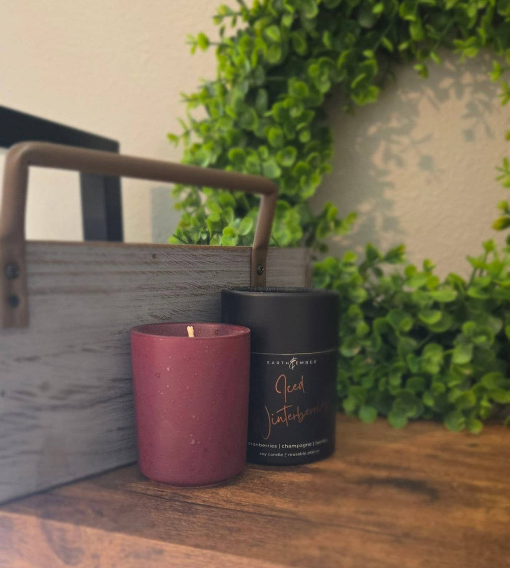 Earth & Ember 2 oz Candle: Iced Winterberries