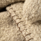 Blanket Stitch Boucle Throw, Natural