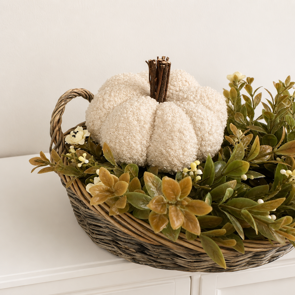 Teddy Plush Pumpkin | Cream