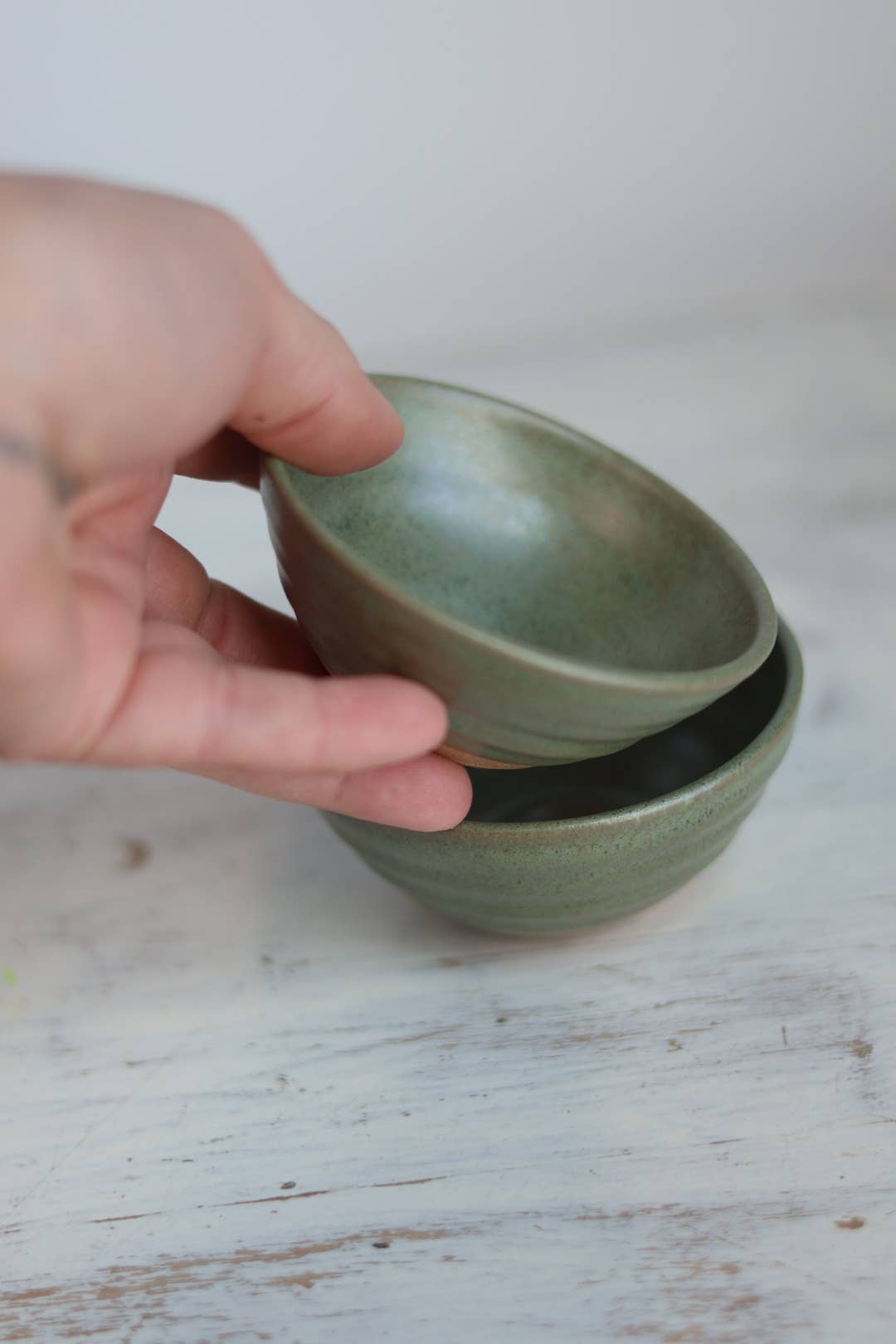 Artist Choice Little Bowl | Handmade Ceramic: Green