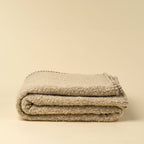 Blanket Stitch Boucle Throw, Natural