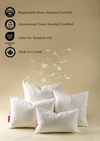 20x20 Lina Linen Pillow Mink: Cover with Filler