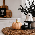 Fall Mini Pumpkins Ceramic: Pastel-Blush