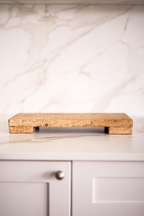 Trivet Riser Solid Reclaimed Elm Wood: Elm Wood