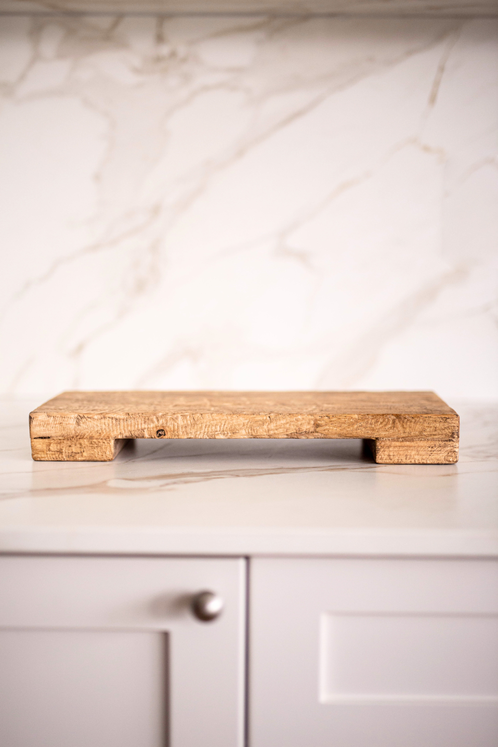 Trivet Riser Solid Reclaimed Elm Wood: Elm Wood