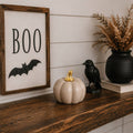 Fall Mini Pumpkins Ceramic: Pastel-Brown