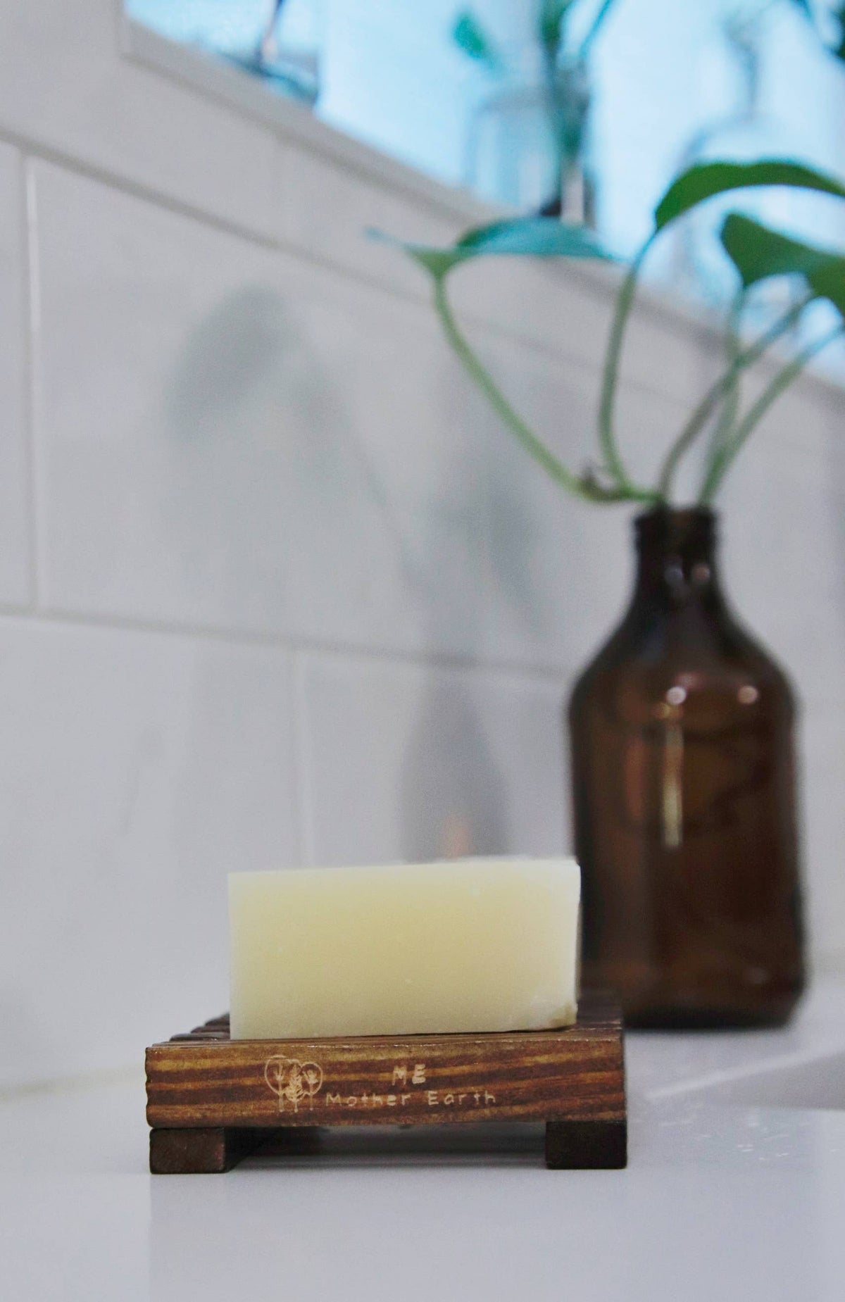 Stained Wood Soap Dish
