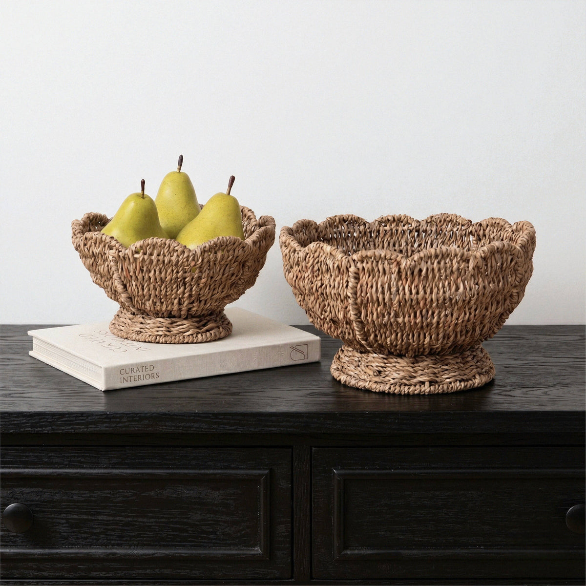 Scalloped Seagrass Bowl: Small