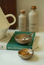 Aged Brass Salt Spoon