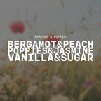 Peaches & Poppies | 7 oz Classic Statement Candle